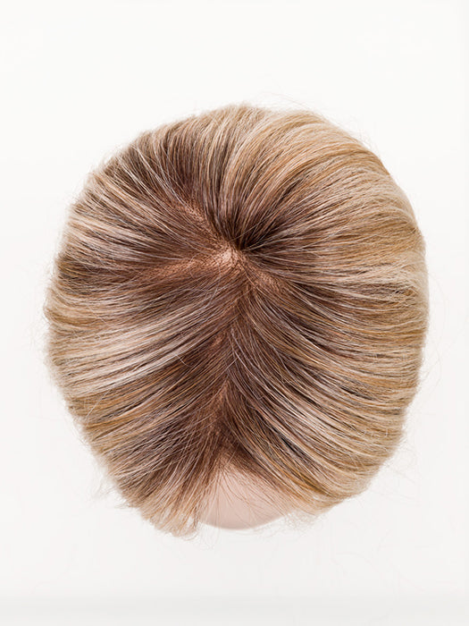 IVORY BLONDE SHADED 101.20.25 | Pearl Platinum Blended with Light Strawberry Blonde and Lightest Golden Blonde with Shaded Roots
