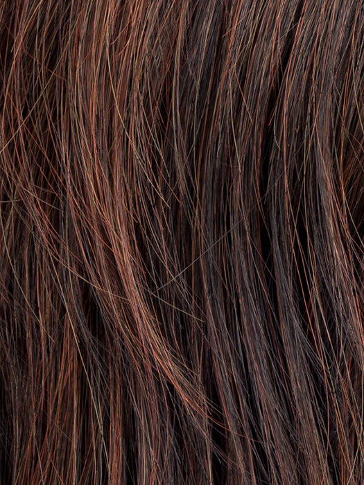 DARK AUBURN ROOTED 33.130.2 | Dark Auburn and Deep Copper Brown with Black/Dark Brown Blend with Shaded Roots