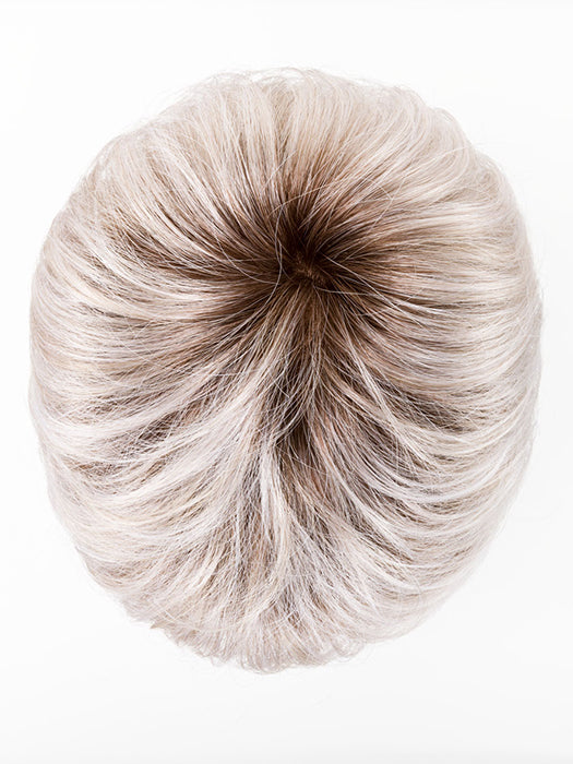 SILVER BLONDE ROOTED 60.23 | Pearl White and Lightest Pale Blonde Blend with Shaded Roots