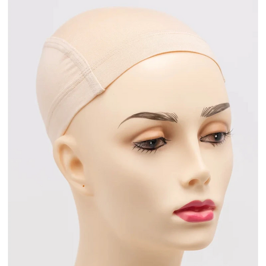 Bamboo Wig Cap Liner:Silicone Grip, Beige