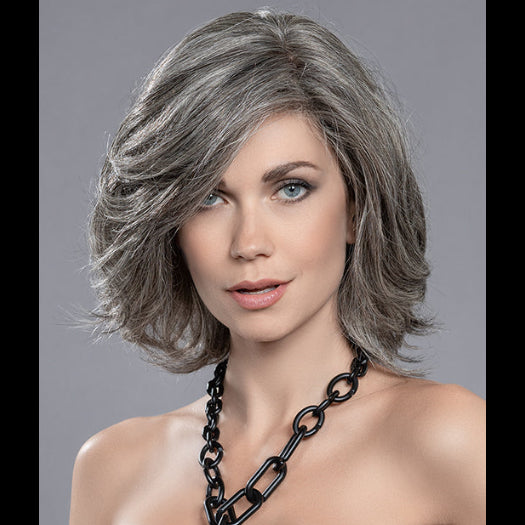 CATCH MONO II by ELLEN WILLE in SALT/PEPPER MIX 39.51.44 | Darkest Brown and Black/Dark Brown with Grey Blend  *This image has been styled*