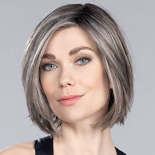 ELITE by ELLEN WILLE in SMOKE ROOTED 48.38.36 | Lightest and Light Brown with Medium Brown and Grey Blend