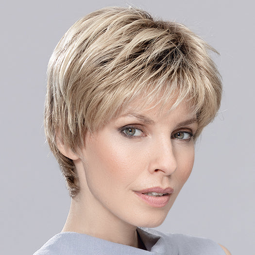 ESTATE MONO by ELLEN WILLE in SAND MUTI ROOTED 24.14.12 | Lightest Ash Blonde and Medium Ash Blonde with Lightest Brown Blend and Shaded Roots