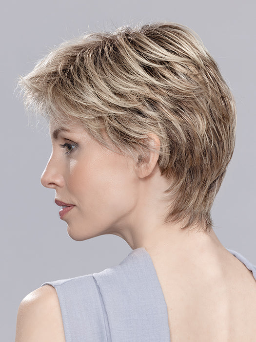 ESTATE MONO by ELLEN WILLE in SAND MUTI ROOTED 24.14.12 | Lightest Ash Blonde and Medium Ash Blonde with Lightest Brown Blend and Shaded Roots