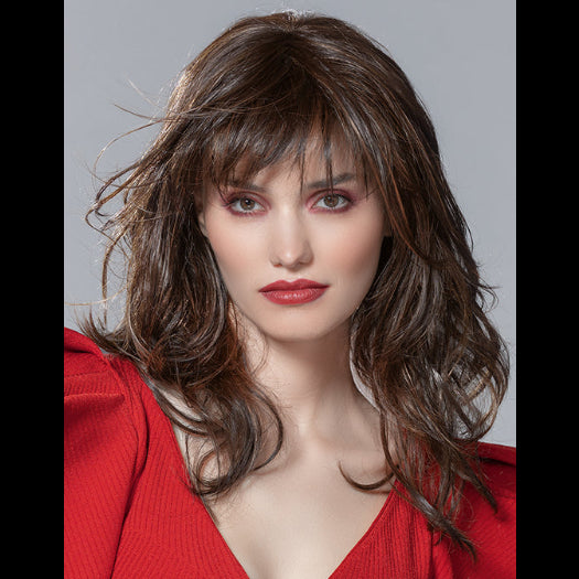 FLASH MONO PART by ELLEN WILLE in DDARK CHOCOLATE MIX 4.6.30 | Darkest Brown, Dark Brown and Light Auburn Blend