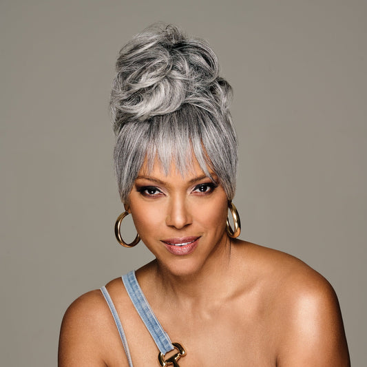 Kim Kimble Sleek Style Bun & Bangs