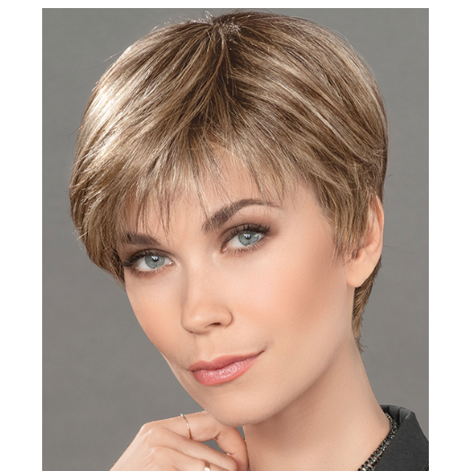 LACE TOP by ELLEN WILLE in BERNSTEIN ROOTED 12.14.19 | Lightest Brown and Medium Ash Blonde with Light Honey Blonde Blend and Shaded Roots