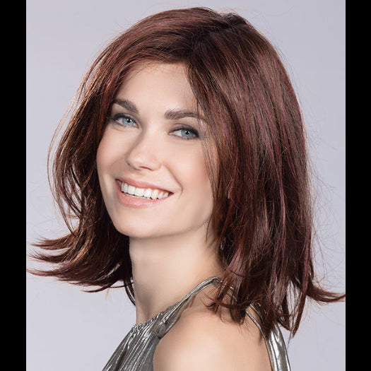 MELODY by ELLEN WILLE in DARK AUBURN ROOTED 33.130.2 | Dark Auburn and Deep Copper Brown with Black/Dark Brown Blend and Shaded Roots