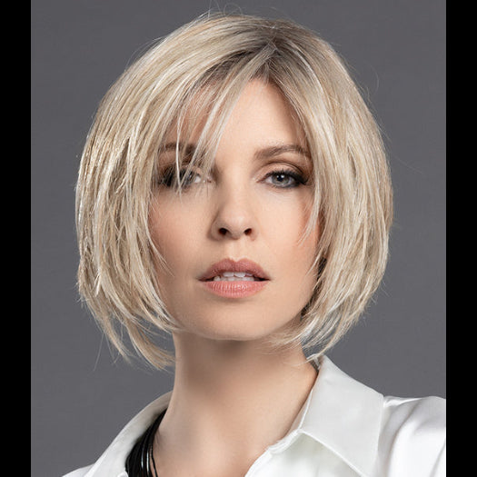 MOOD DELUXE by ELLEN WILLE in CHAMPAGNE ROOTED 22.16.25 | Light Neutral Blonde and Medium Blonde with Lightest Golden Blonde Blend and Shaded Roots