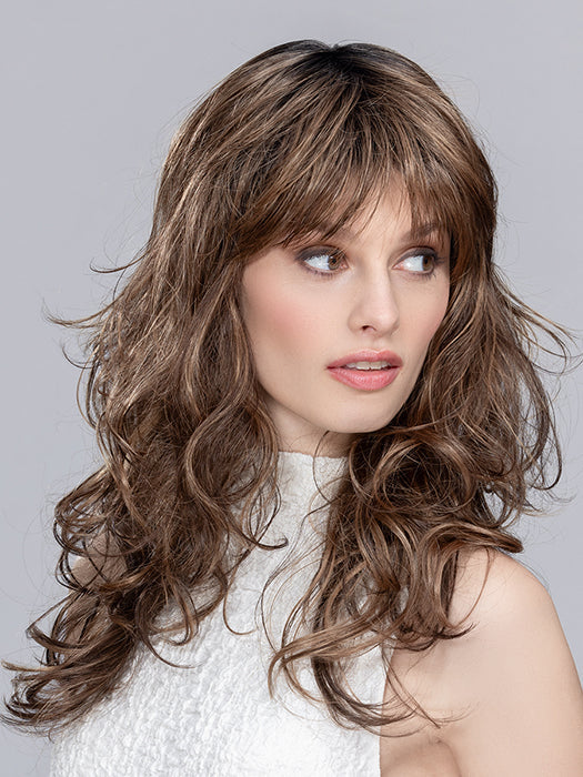 PRETTY by ELLEN WILLE in HOT MOCCA ROOTED 830.31.33 | Medium Brown Blended with Light Auburn and Light Reddish Auburn with Dark Auburn Blend and Shaded Roots