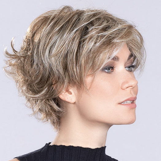 RELAX LARGE by ELLEN WILLE in SAND MULTI ROOTED 14.22.12 | Medium Ash Blonde Blended with Light Neutral Blonde and Lightest Brown with Shaded Roots