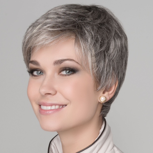 GINGER MONO by ELLEN WILLE in STONEGREY MIX 58.51.56 | Blend of Medium Brown Silver Grey and white | DISCONTINUED COLOR