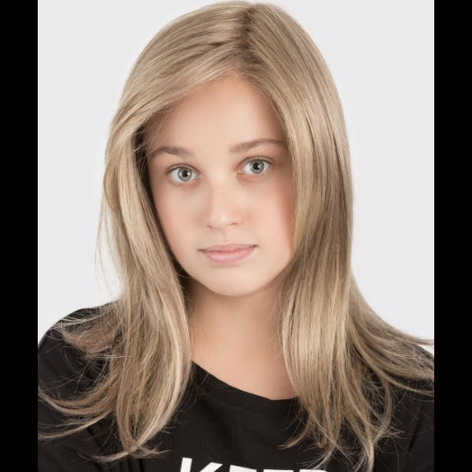SARA by ELLEN WILLE in MIDDLE BLONDE 14.26.20 | Medium Ash Blonde, Light Gold Blonde and Light Strawberry Blonde Blend 