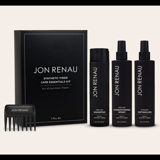 Jon Renau Synthetic Fiber Care System - 4 pc Kit