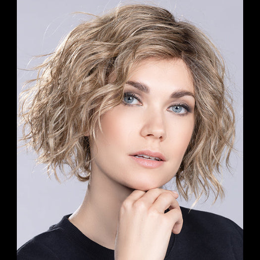 SCALA by ELLEN WILLE in LIGHT BERNSTEIN ROOTED 14.26.27 | Medium Ash Blonde, Light Golden Blonde, and Dark Strawberry Blonde with Shaded Roots