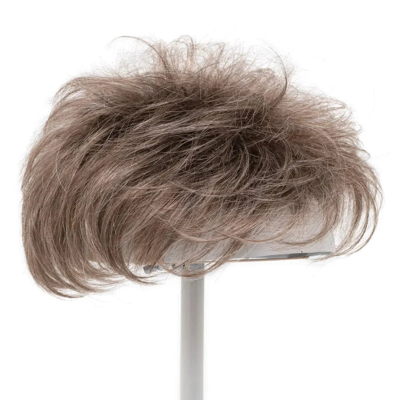 Spiky Hair Topper on wig stand