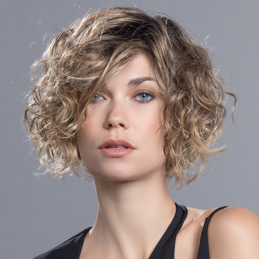 TURN by ELLEN WILLE in BERNSTEIN ROOTED 12.26.19 | Lightest Brown, Light Golden Blonde, and Light Honey Blonde Blend with Dark Shaded Roots