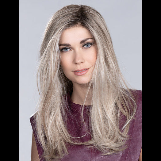 VITA by ELLEN WILLE in PEARL BLONDE ROOTED 24.25.20 | Light Ash Blonde with Lightest Golden Blonde and Light Strawberry Blonde with Shaded Roots