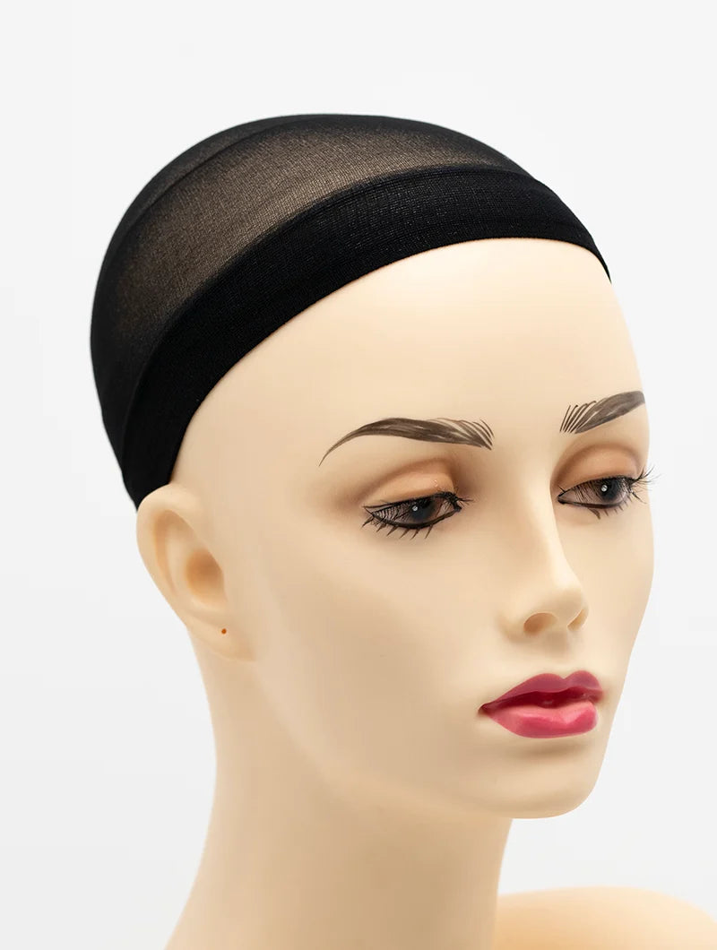nylon wig cap on envy wig mannequin