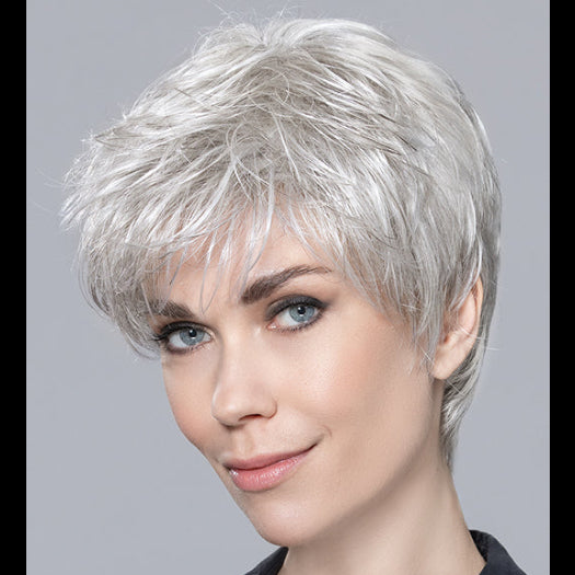 ZIZI by ELLEN WILLE in DARK SNOW MIX 56.6 | Black/Dark Brown and Lightest Brown with Pearl White and Grey Blend