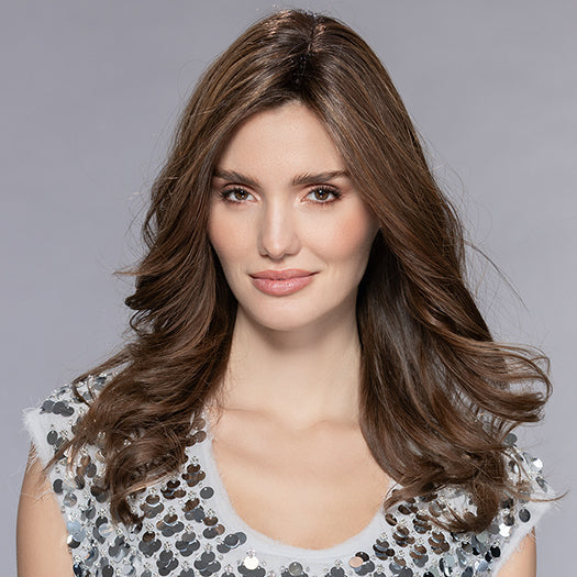 ANISE in CHOCOLATE ROOTED 830.6 | Medium Brown Blended with Light Auburn, and Dark Brown Blend with Shaded Roots
