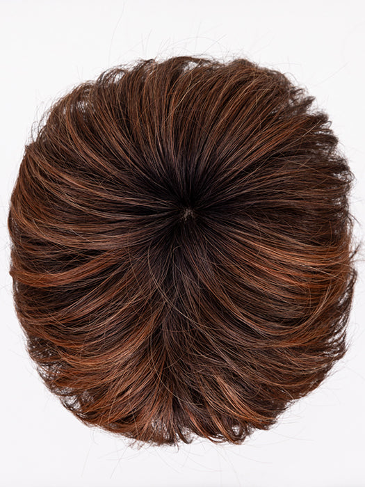 CINNAMON BROWN ROOTED 6.33.29 | Dark Brown and Dark Auburn with Copper Red Blend with Shaded Roots