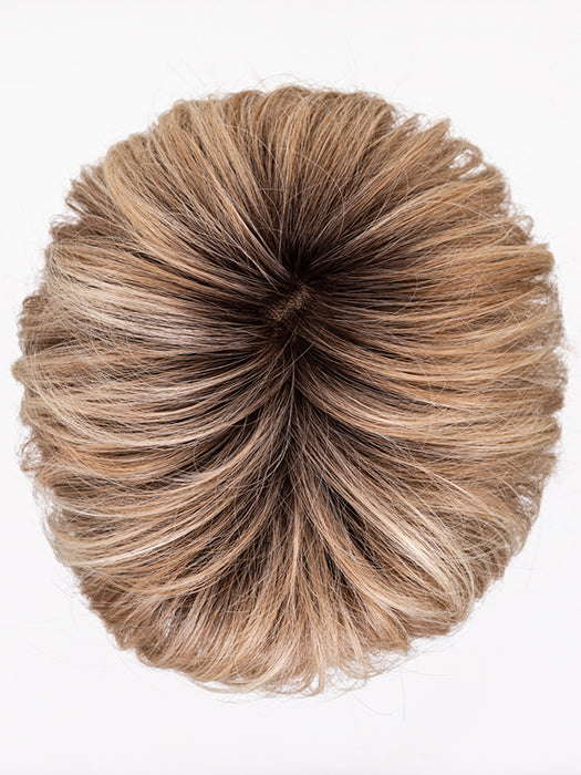 SAHARA BEIGE ROOTED 26.25.20 | Light and Lightest Golden Blonde with Light Strawberry Blonde Blend and Shaded Roots