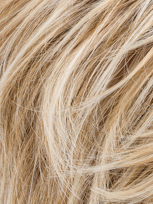 SANDY BLONDE LIGHTED 16.20.22 | Medium Blonde and Light Strawberry Blonde with Light Neutral Blonde Blend with Highlights Throughout and Concentrated in the Front and Shaded Roots
