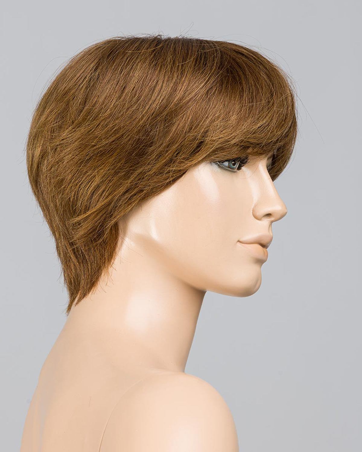 MOCCA ROOTED 830.12.27 | Medium Brown Blended with Light Auburn, Lightest Brown, and Dark Strawberry Blonde Blend with Shaded Roots