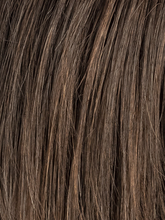 DARK CHOCOLATE ROOTED 4.33.2 | Darkest Brown, Dark Auburn, Black, and Dark Brown Blend with Shaded Roots