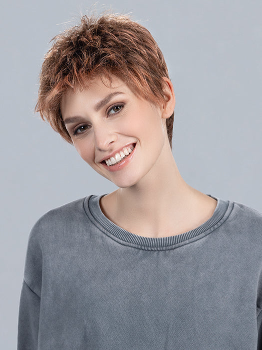 CHAT by Ellen Wille in ROSEWOOD ROOTED | Medium Brown, Caramel, and Rose Gold blend with Shaded Roots
