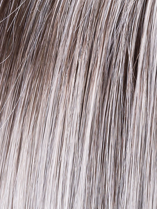 ICE BLUE TIPPED | Darkest Brown and Blue with Pearl Platinum and Pure White Blend with Lighter Tipped Ends and Shaded Roots