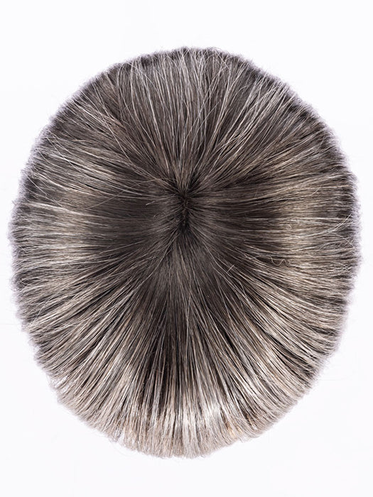 ICE BLUE TIPPED | Darkest Brown and Blue with Pearl Platinum and Pure White Blend with Lighter Tipped Ends and Shaded Roots