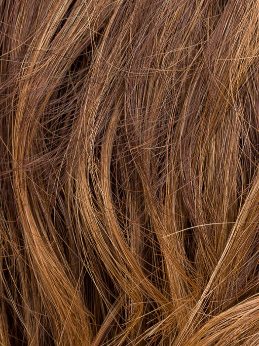 CHOCOLATE ROOTED 9.33.27 | Medium Warm Brown with Dark Auburn and Dark Strawberry Blonde Blend with Shaded Roots