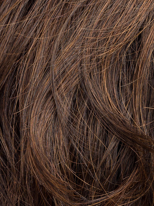 DARK CHOCOLATE ROOTED 4.6.33 | Darkest/Dark Brown with Dark Auburn Blend and Shaded Roots