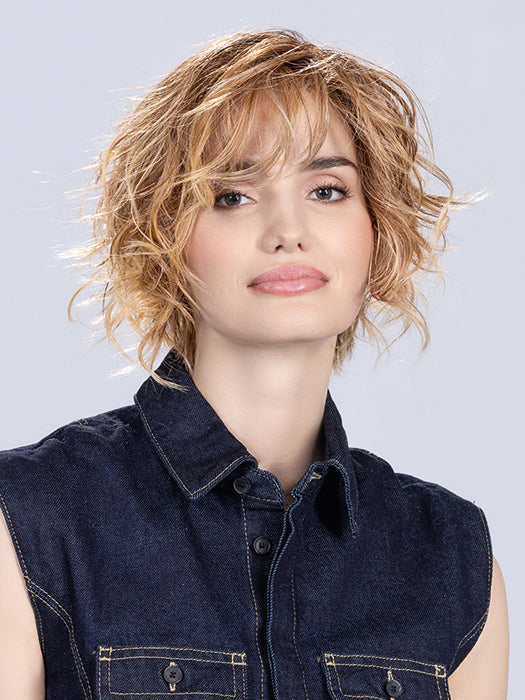 COOKIE by Ellen Wille In TOFFEE BLONDE ROOTED 27.31.20 | Dark Strawberry Blonde with Light Reddish Auburn and Light Strawberry Blonde Blend with Shaded Roots