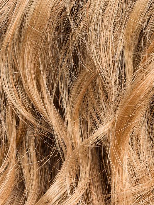 TOFFEE BLONDE TIPPED 27.20.9 | Dark Strawberry Blonde and Light Strawberry Blonde with Medium Warm Brown and Lighter Tipped Ends with Shaded Roots