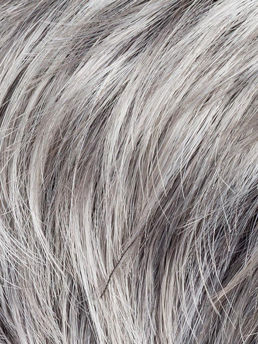 METALLIC GREY ROOTED 60.51 | Pearl White, Darkest/Lightest Brown with Grey Blend with Shaded Roots