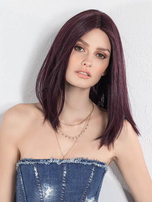 DRIVE by Ellen Wille in DARK PLUM MIX 4.33 | Darkest Brown Blended with Dark Auburn