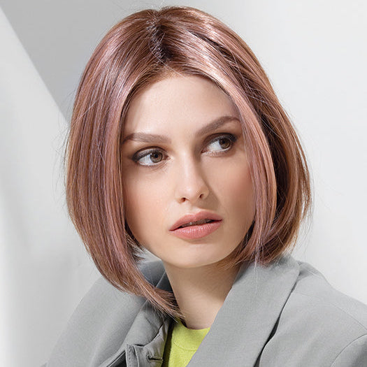 DUA MONO PART by ELLEN WILLE in ROSEWOOD BROWN SHADED | Medium Brown, Caramel, and Rose Gold blend with Shaded Roots