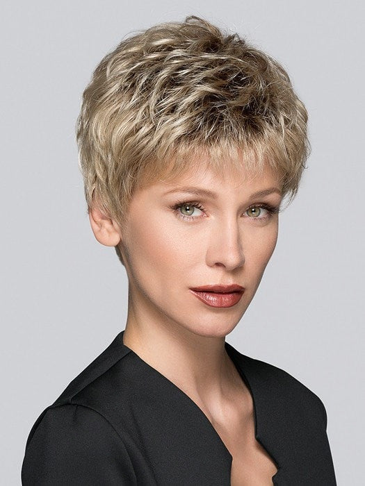 TAB by ELLEN WILLE in SANDY BLONDE ROOTED 24.22.16 | Lightest Ash Blonde and Light Neutral Blonde with Medium Blonde Blend and Shaded Roots