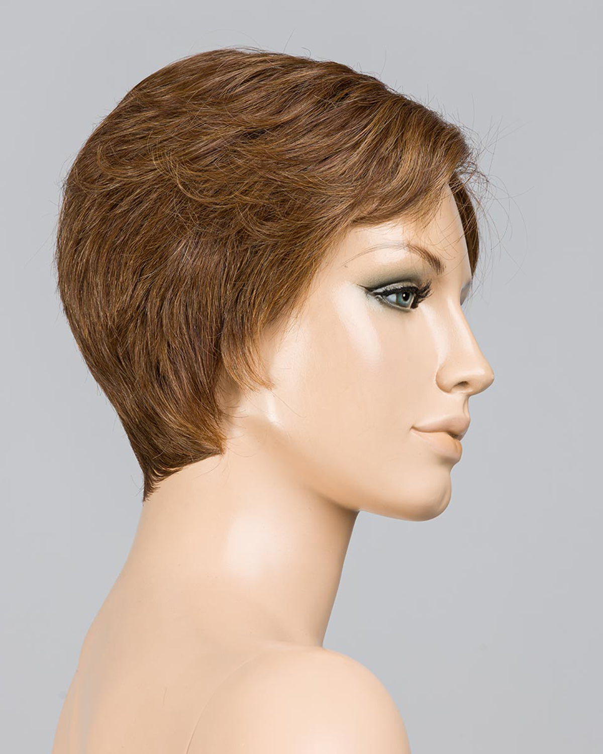 MOCCA ROOTED 830.27.12 | Medium Brown Blended with Light Auburn and Dark Strawberry Blonde with Lightest Brown Blend and Shaded Roots