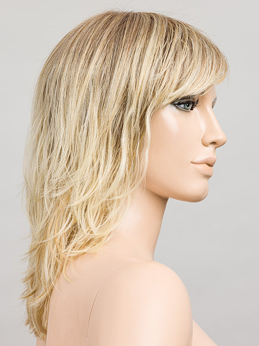 LIGHT HONEY ROOTED 26.25.20 | Light and Lightest Golden Blonde with Light Strawberry Blonde Blend and Shaded Roots