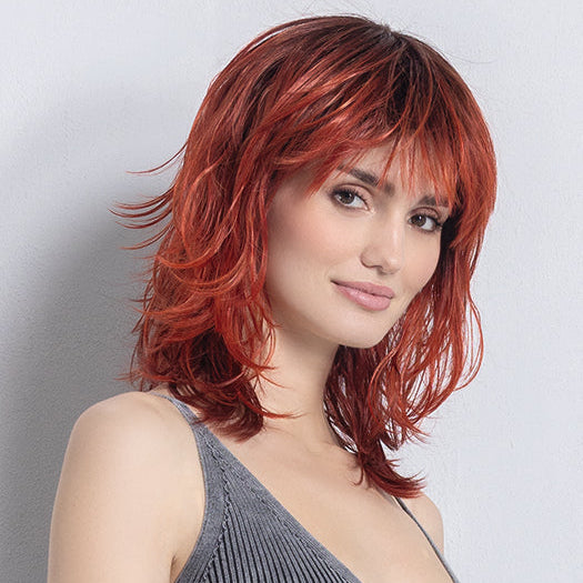ENERGY by Ellen Wille in FIRESTORM ROOTED 132.32.133 | Granat Red and Deep Reddish Copper with Red Violet Blend and Shaded Roots