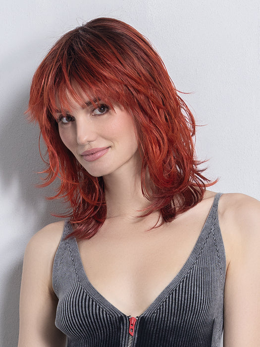 ENERGY by Ellen Wille in FIRESTORM ROOTED 132.32.133 | Granat Red and Deep Reddish Copper with Red Violet Blend and Shaded Roots