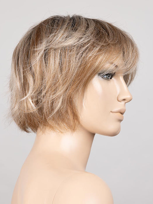 DARK SAND ROOTED 12.22.27 | Lightest Brown with Light Neutral Blonde and Dark Strawberry Blonde Blend with Shaded Roots