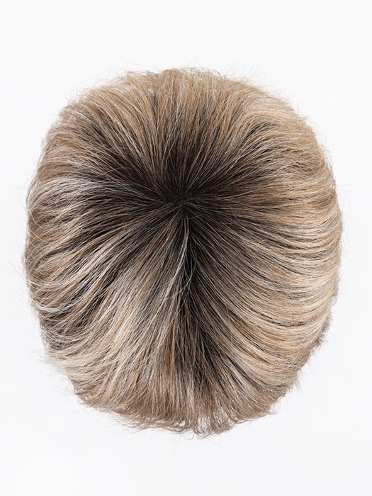 DARK SAND ROOTED 12.22.27 | Lightest Brown with Light Neutral Blonde and Dark Strawberry Blonde Blend with Shaded Roots
