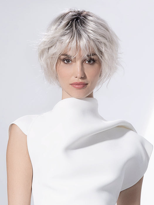 ESCAPE in SILVER BLONDE ROOTED 60.1001.24 | Pearl White and Winter White with Lightest Ash Blonde Blend and Shaded Roots