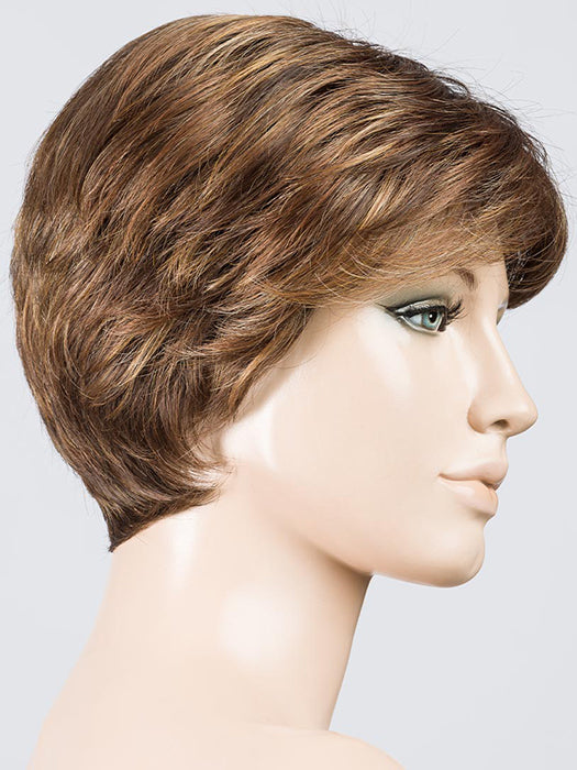 MOCCA ROOTED 830.27.20 | Medium Brown Blended with Light Auburn and Dark/Light Strawberry Blonde Blend and Shaded Roots