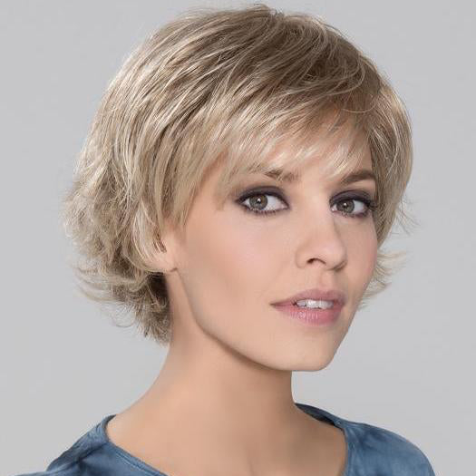 DATE MONO by ELLEN WILLE in CHAMPAGNE ROOTED 22.20.25 | Light Neutral Blonde, Light Strawberry Blonde, Lightest Golden Blonde Blend with Shaded Roots